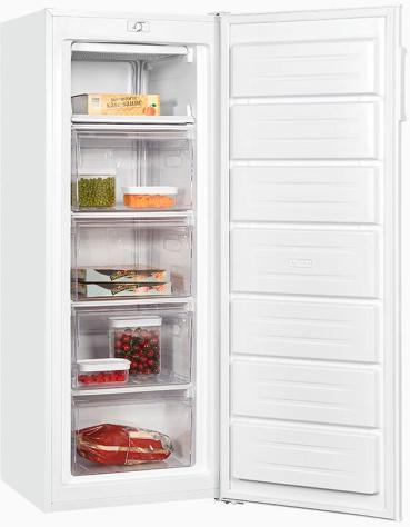 Exquisit GS230-H-040D Stand Gefrierschrank, 54,4 cm breit, 168 L, weiß