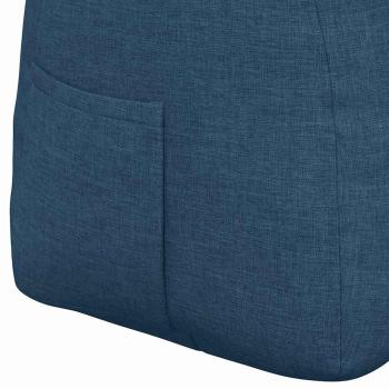 Rücken Kissen Blau 140 x 24 x 50 cm Stoff