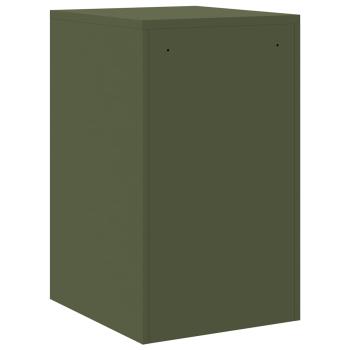 Aktenschrank Olive Grün 44 x 50 x 106,5 cm Kaltgewalzter Stahl