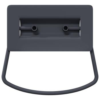 Schrankgriffe 12 pcs Anthrazit 85 x 45 mm Metall