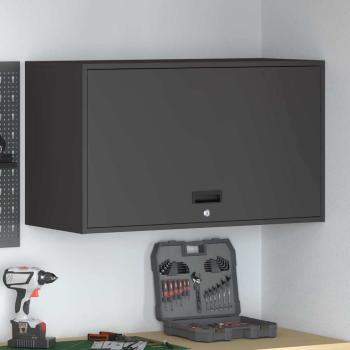 ARDEBO.de - Wandschrank für die Garage mit Gasdrucklift-Tür Schwarz