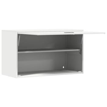 Wandschrank für die Garage mit Gasdrucklift-Tür Weiß