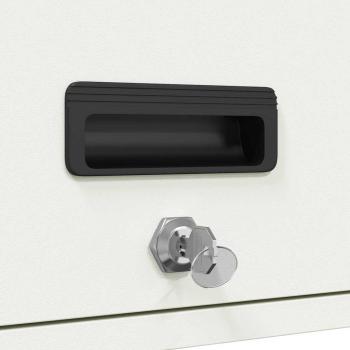 Wandschrank für die Garage mit Gasdrucklift-Tür Weiß