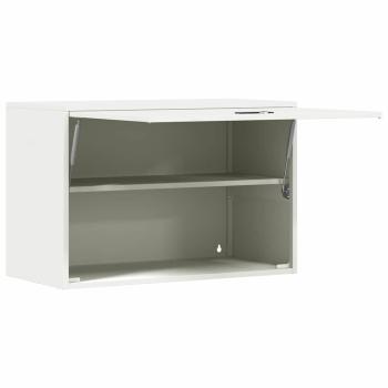 Wandschrank für die Garage mit Gasdrucklift-Tür Weiß