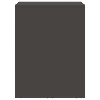 Wandschrank für die Garage mit Gasdrucklift-Tür Schwarz