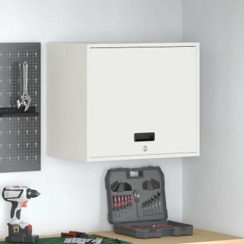 ARDEBO.de - Wandschrank für die Garage mit Gasdrucklift-Tür Weiß