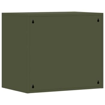 Wandschrank für die Garage mit Gasdrucklift-Tür Olivgrün