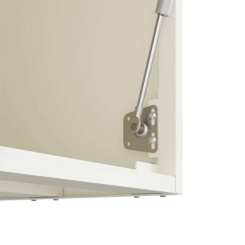 Wandschrank für die Garage mit Gasdrucklift-Tür Weiß