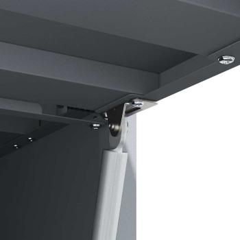 Wandschrank für die Garage mit Gasdrucklift-Tür Anthrazit