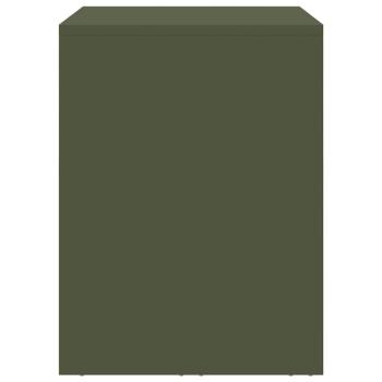 Wandschrank für die Garage mit Gasdrucklift-Tür Olivgrün