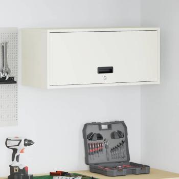 ARDEBO.de - Wandschrank für die Garage mit Gasdrucklift-Tür Weiß