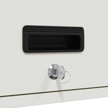 Wandschrank für die Garage mit Gasdrucklift-Tür Weiß