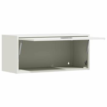 Wandschrank für die Garage mit Gasdrucklift-Tür Weiß