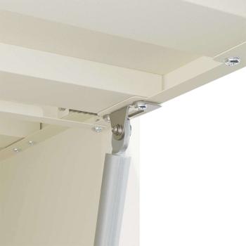 Wandschrank für die Garage mit Gasdrucklift-Tür Weiß