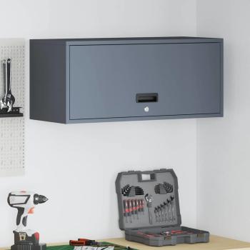 ARDEBO.de - Wandschrank für die Garage mit Gasdrucklift-Tür Anthrazit