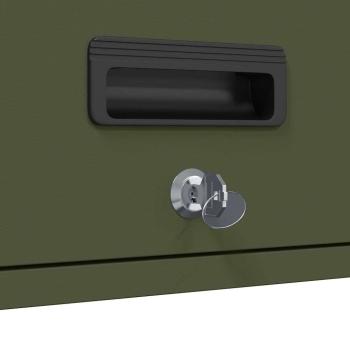 Wandschrank für die Garage mit Gasdrucklift-Tür Olivgrün