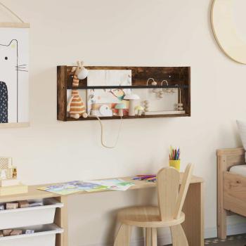 Magazinregal Geräucherte Eiche 80 x 12 x 30 cm Holzwerkstoff