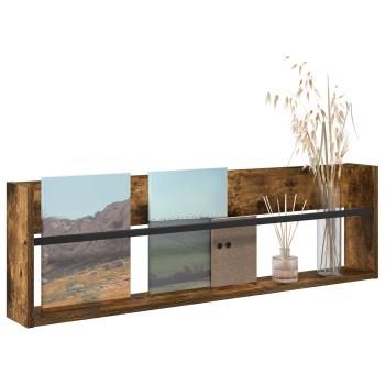 Magazinregal Geräucherte Eiche 100 x 12 x 30 cm Holzwerkstoff