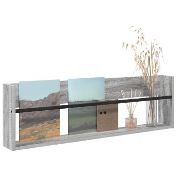 Magazinregal Graues Sonoma 100 x 12 x 30 cm Holzwerkstoff