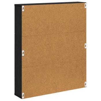 Magazinregal Schwarz Eichen-Optik 60 x 12 x 70 cm Holzwerkstoff
