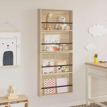 Magazinregal 2 stk. Sonoma-Eiche 60 x 12 x 70 cm Holzwerkstoff