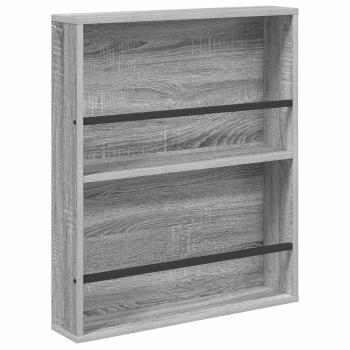 Magazinregal 2 pcs Graues Sonoma 60 x 12 x 70 cm Holzwerkstoff