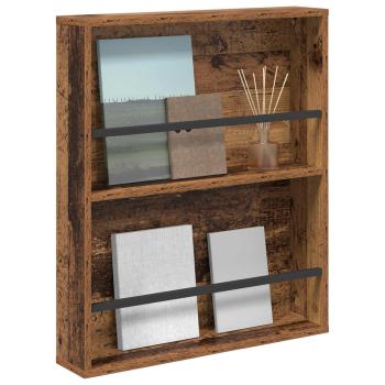Magazinregal mit Regal Altholz 60 x 12 x 70 cm Holzwerkstoff