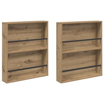Magazinregal 2 pcs Artisan-Eiche 60 x 12 x 70 cm Holzwerkstoff