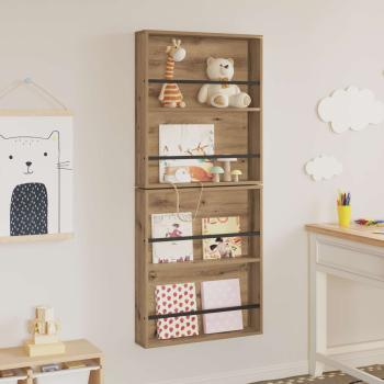 Magazinregal 2 pcs Artisan-Eiche 60 x 12 x 70 cm Holzwerkstoff