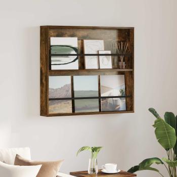 ARDEBO.de - Magazinregal Räuchereiche 80 x 12 x 70 cm Holzwerkstoff