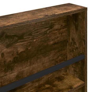 Magazinregal mit Regal 2 pcs Geräucherte Eiche 80 x 12 x 70 cm