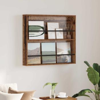 ARDEBO.de - Magazinregal mit Regal Altholz 80 x 12 x 70 cm Holzwerkstoff