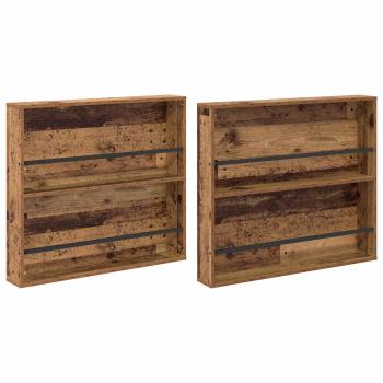 Magazinregal 2 pcs Altholz 80 x 12 x 70 cm Holzwerkstoff