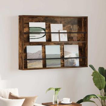 ARDEBO.de - Magazinregal Geräucherte Eiche 100 x 12 x 70 cm Holzwerkstoff