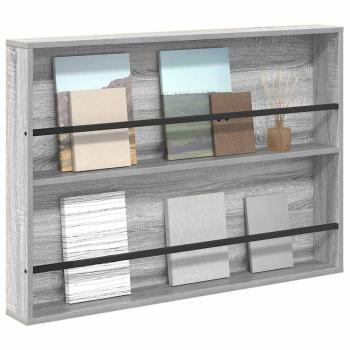 Magazinregal Graues Sonoma 100 x 12 x 70 cm Holzwerkstoff