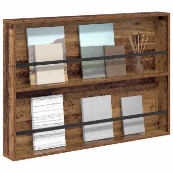 Magazinregal mit Regal Altholz 100 x 12 x 70 cm Holzwerkstoff