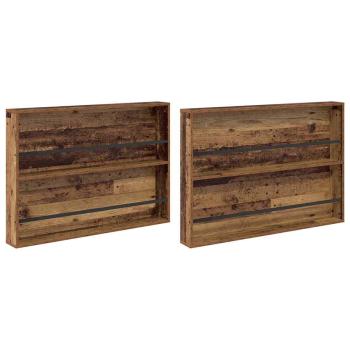 Magazinregal 2 pcs Altholz 100 x 12 x 70 cm Holzwerkstoff