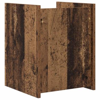 Beistelltisch mit Regal Altholz 35 x 35 x 45 cm Holzwerkstoff