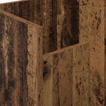 Beistelltisch mit Regal Altholz 35 x 35 x 45 cm Holzwerkstoff