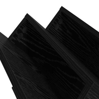 Seitenschrank mit Regal Schwarz Eichen-Optik 57,5 x 40 x 42 cm