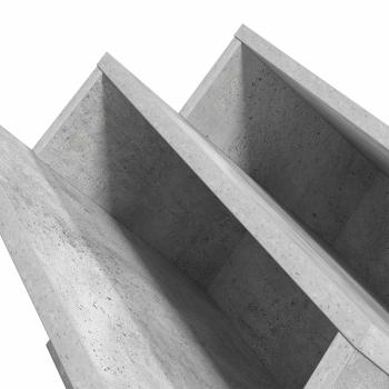 Seitenschrank Beton Grau 57,5 x 40 x 42 cm Holzwerkstoff