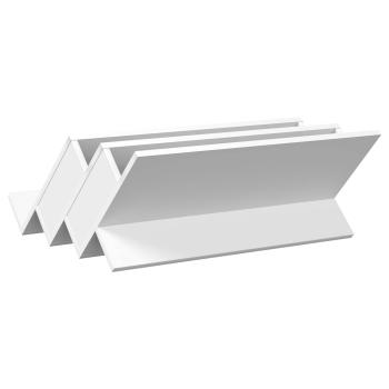 Seitenschrank mit Regal Weiß 65 x 57,5 x 42 cm Holzwerkstoff