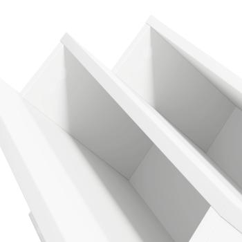 Seitenschrank mit Regal Weiß 65 x 57,5 x 42 cm Holzwerkstoff