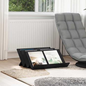 ARDEBO.de - Seitenschrank mit Regal Schwarz Eichen-Optik 65 x 57,5 x 42 cm