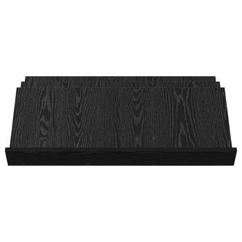 Seitenschrank mit Regal Schwarz Eichen-Optik 90 x 57,5 x 42 cm