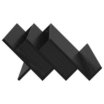 Seitenschrank mit Regal Schwarz Eichen-Optik 90 x 57,5 x 42 cm