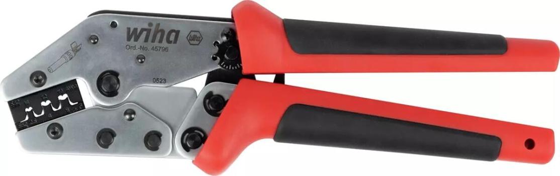 ARDEBO.de Wiha Z62101006SB Crimpwerkzeug für MC4-Verbinder, 2,5-6 mm², schwarz/rot (45796)