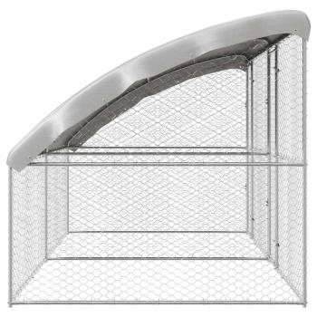 Hundekäfig 2 pcs Silber 4 x 2 x 2 m Verzinkter Stahl
