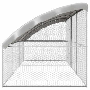 Hundekäfig 3 pcs Silber 6 x 2 x 2 m Verzinkter Stahl