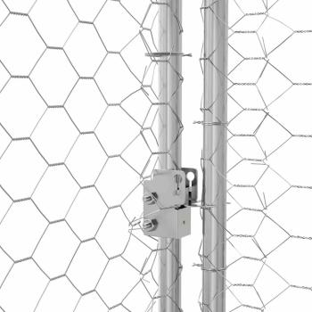 Hundekäfig 3 Stk. Silber 6 x 2 x 2 m Verzinkter Stahl